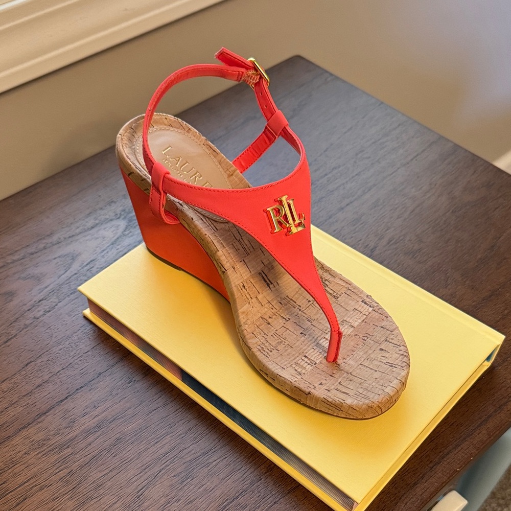 Lauren Ralph Lauren Women's Bright Coral Sandals